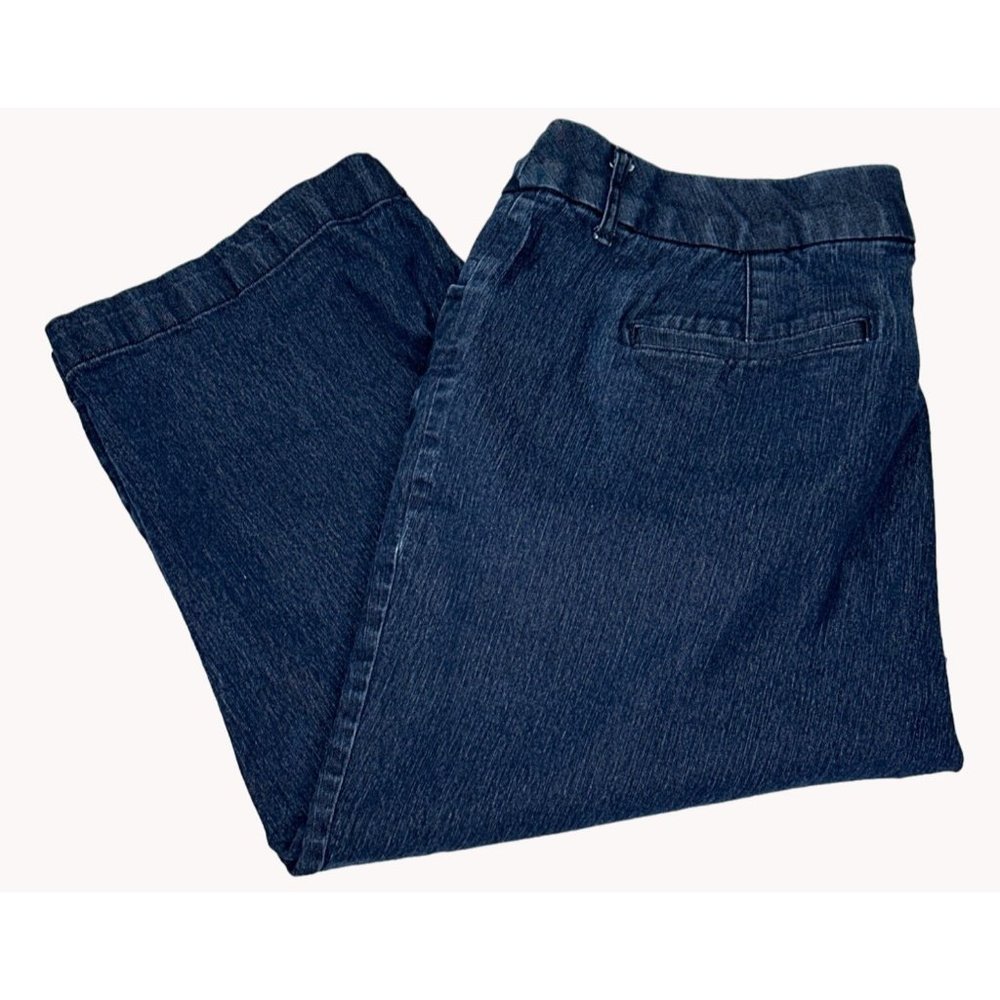 St. John's Crop Jeans Womens Size 16 Cotton Blend Button Closure Bottoms Pants